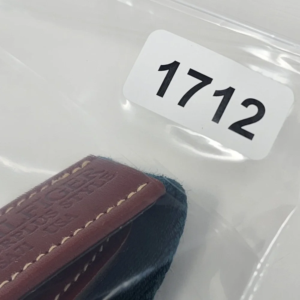 Tommy Hilfiger Belt Men's SIZE 32 Green Maroon Colorblock Leather